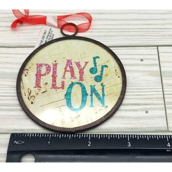 NWT Lot of 3 HALLMARK Music Theme Christmas Tree Ornament Play On Live for Music - Picture 7 of 7